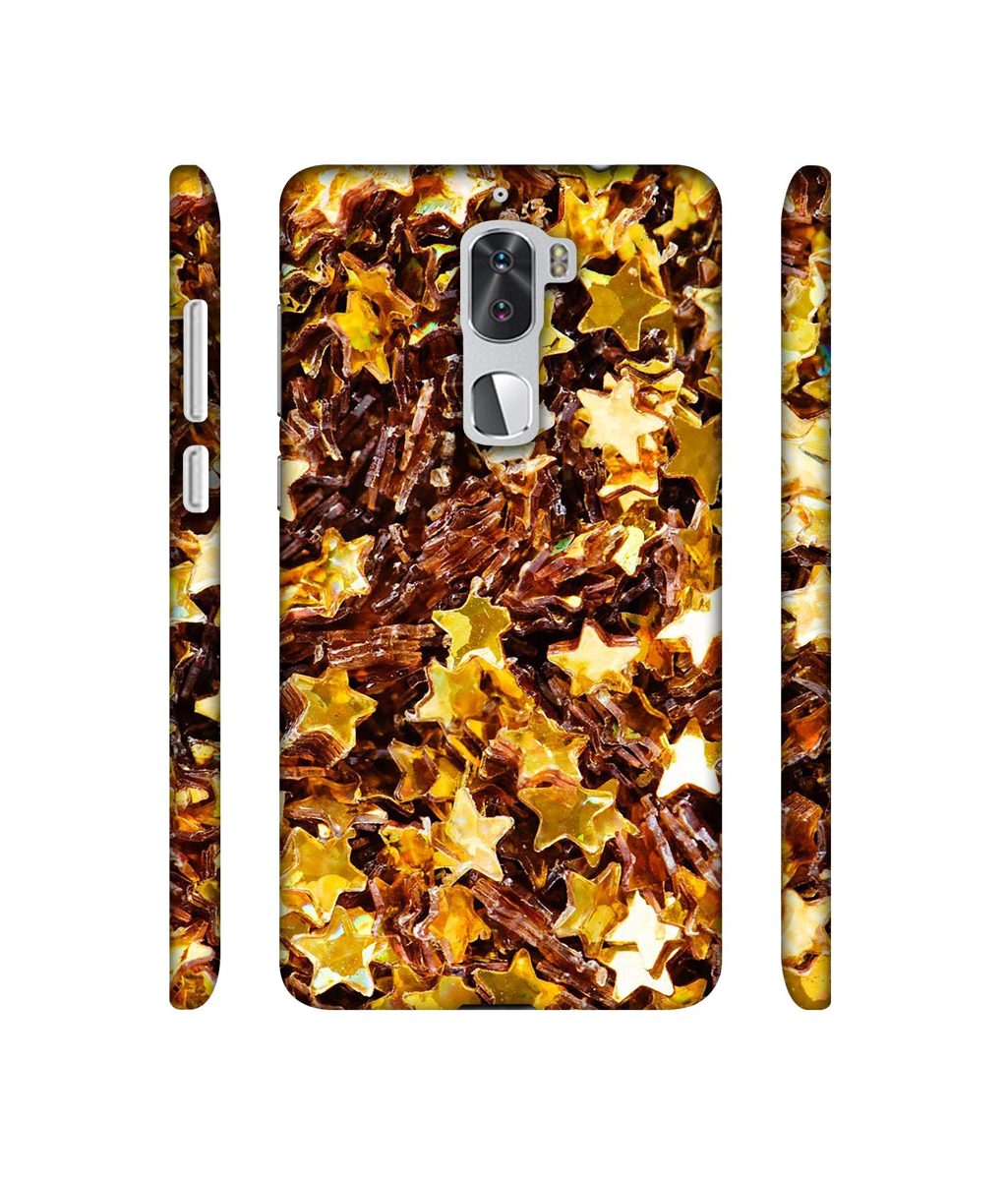 Amazon Brand - Solimo Designer Golden Stars 3D Printed Hard Back Case Mobile Cover for Coolpad Cool1 Dual