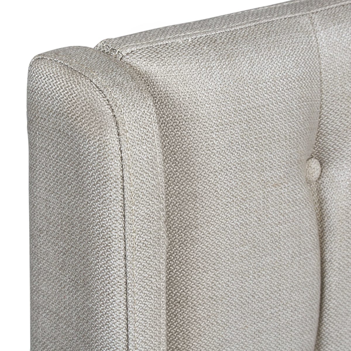 Amazon Brand – Rivet Hillmoor Mid-Century Queen Bed with Headboard, 66"W, Light Gray