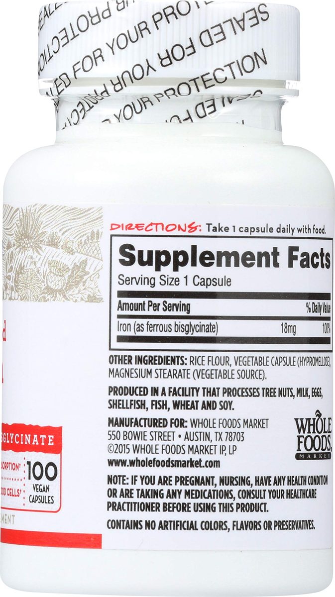 365 Everyday Value, Chelated Iron 18mg, 100 ct