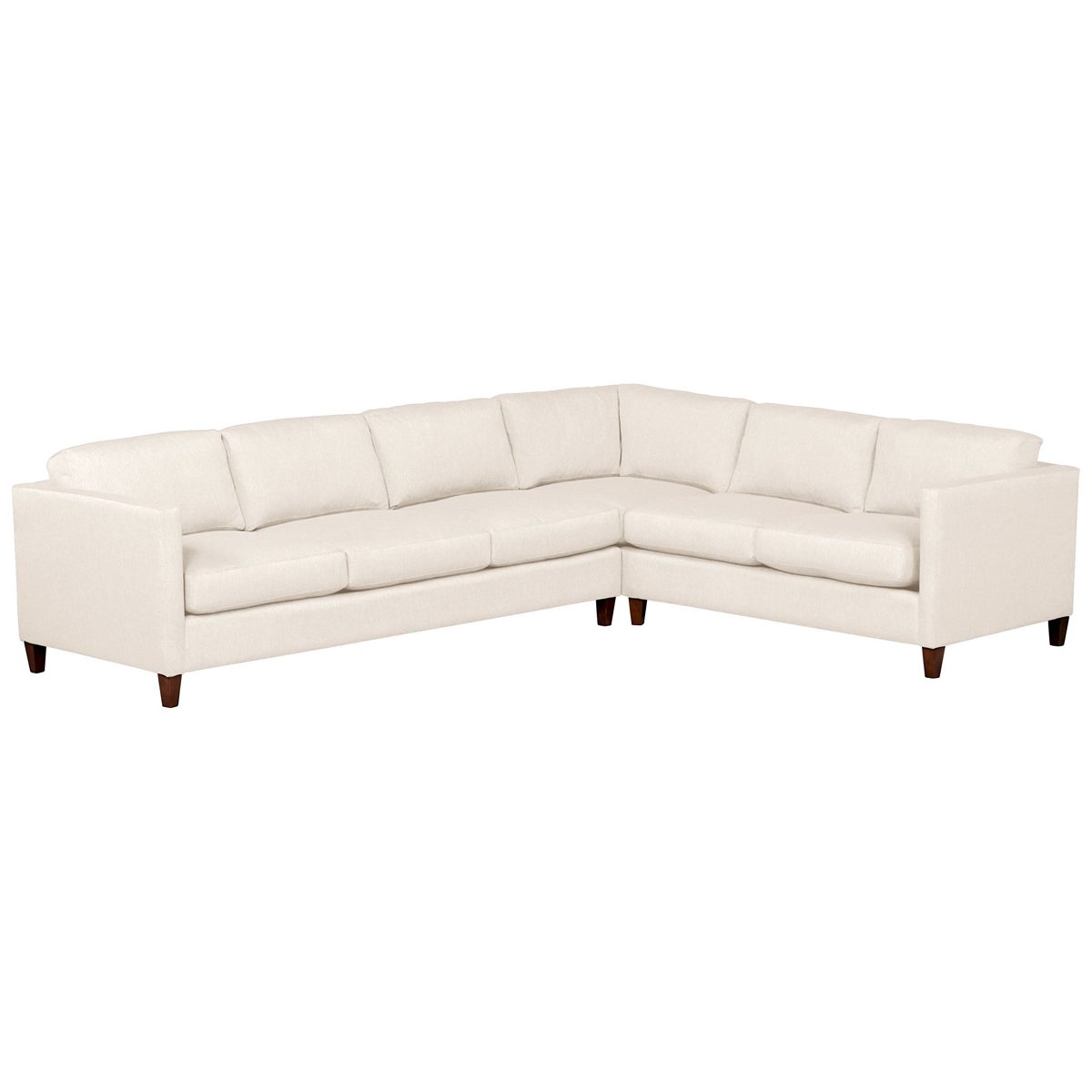 Amazon Brand – Stone & Beam Andover Modern Left L-Sectional Sofa, 124"W, Cream