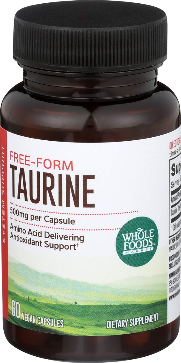 Whole Foods Market, Taurine 500mg, 60 ct