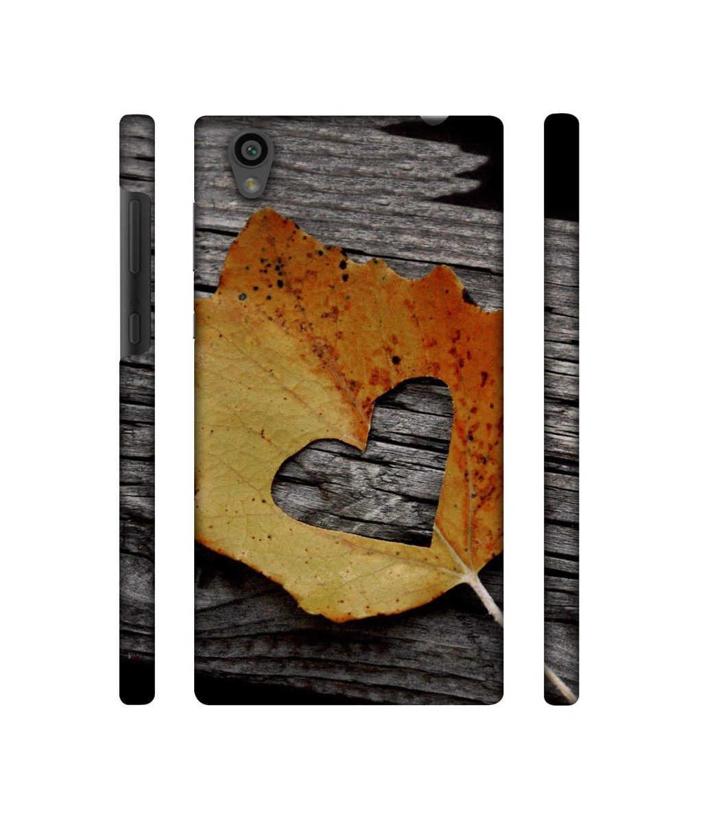 Amazon Brand - Solimo Designer Leaf with Heart Cut 3D Printed Hard Back Case Mobile Cover for Sony Xperia L1