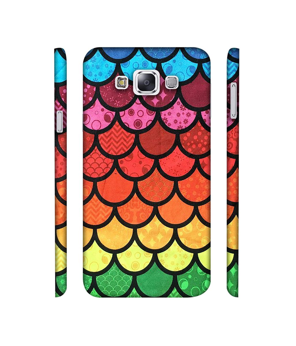 Amazon Brand - Solimo Designer Multicolor Pattern 3D Printed Hard Back Case Mobile Cover for Samsung Galaxy E7