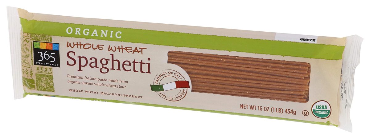 365 EVERYDAY VALUE Organic Whole Wheat Spaghetti, 16 OZ