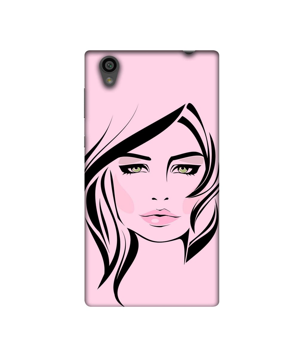 Amazon Brand - Solimo Designer Pink Lady Pattern 3D Printed Hard Back Case Mobile Cover for Sony Xperia L1