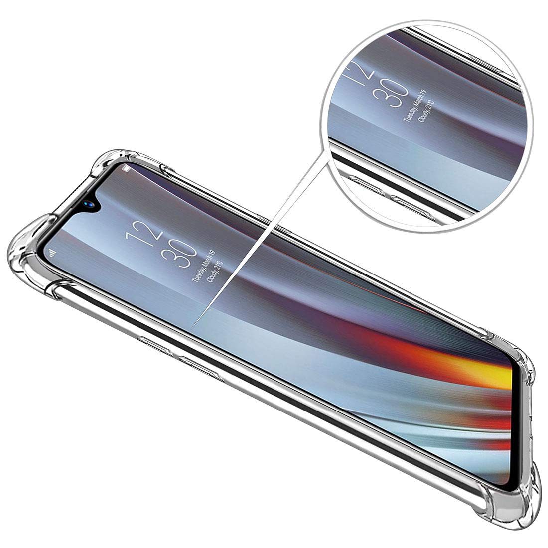 Amazon Brand - Solimo Mobile Cover (Soft & Flexible Back case) for Realme 3 Pro (Transparent)