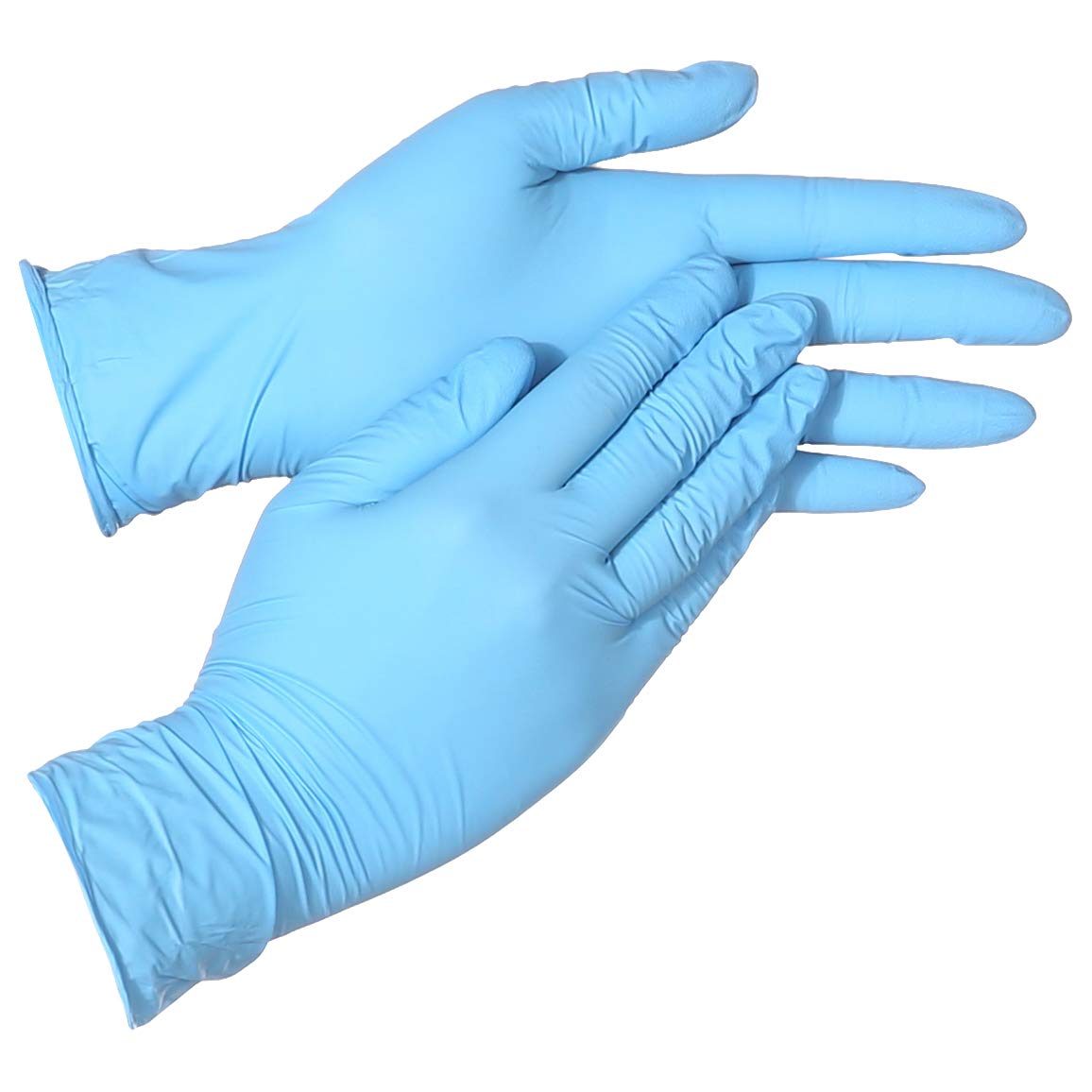 AmazonBasics Powder Free Disposable Nitrile Gloves, 5 mil, Blue, Size S, 100 per Pack, 10-Pack