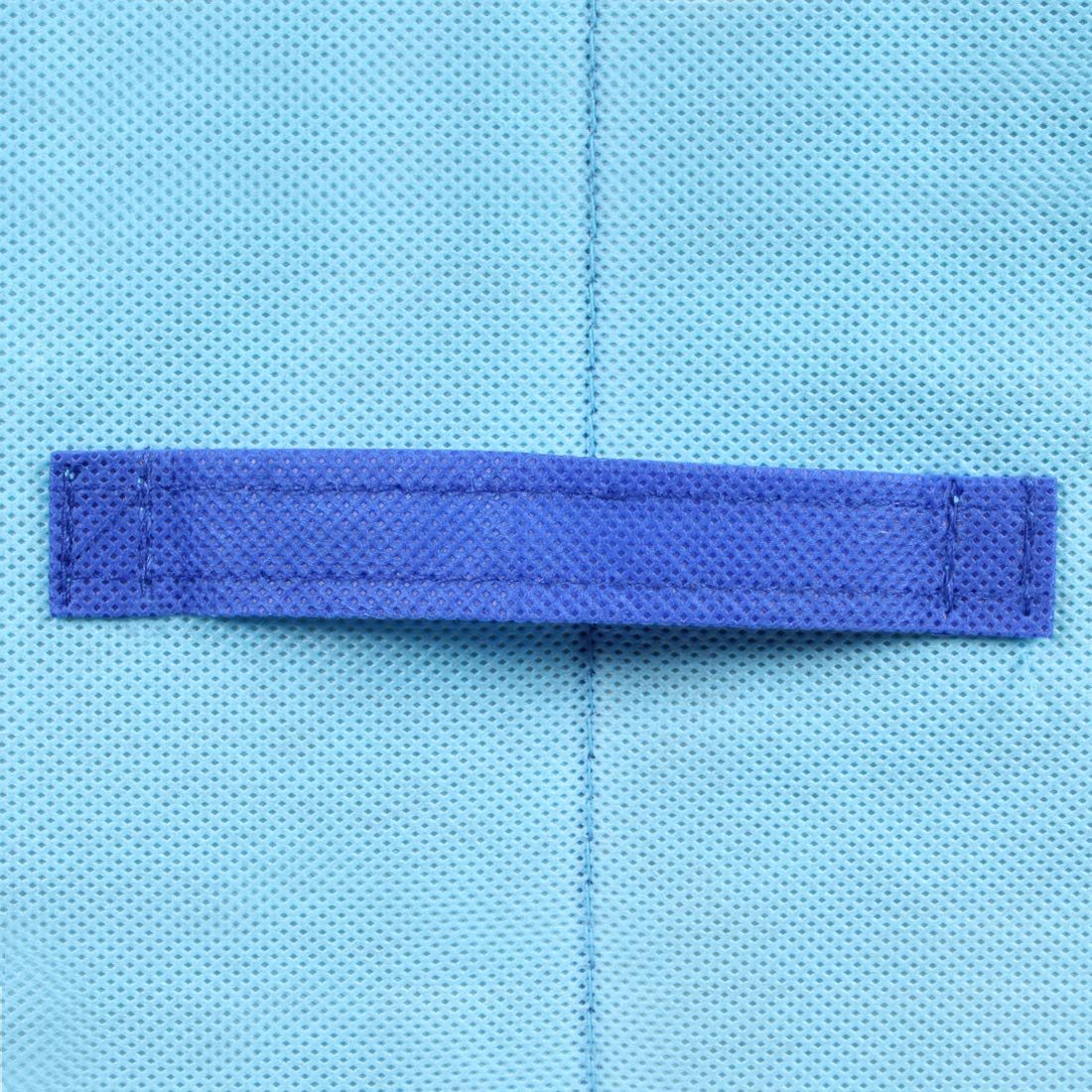 Amazon Brand - Solimo Fabric Storage Box with Lid, Medium, Medical Blue and Royal Blue