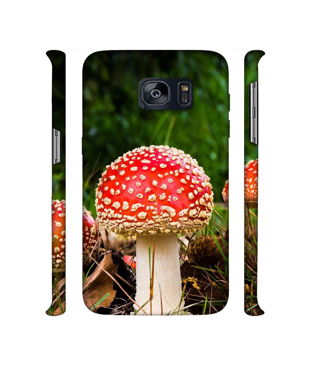 Amazon Brand - Solimo Designer Red Mushroom 3D Printed Hard Back Case Mobile Cover for Samsung Galaxy S7 Edge