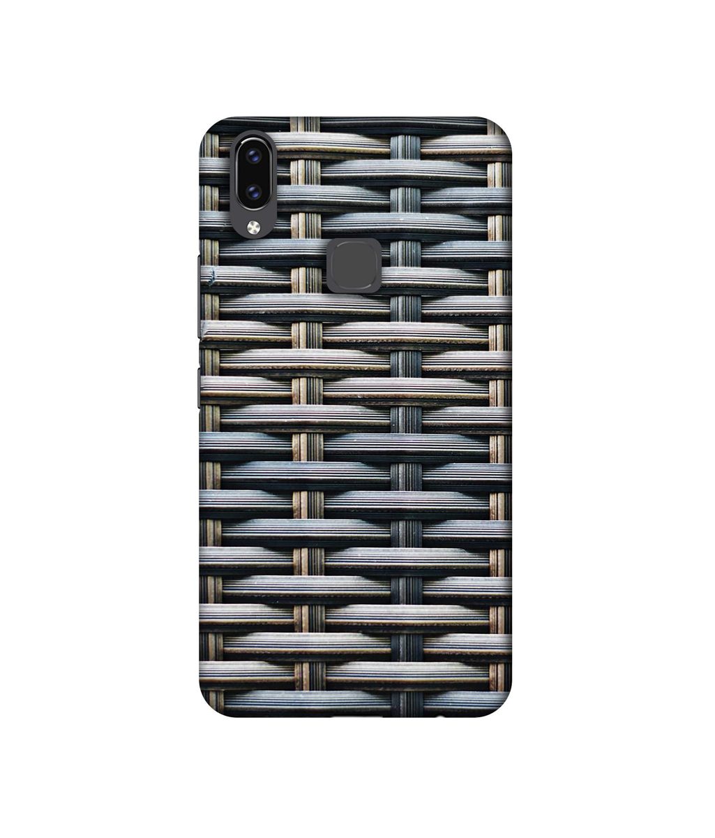 Amazon Brand - Solimo Designer Wooden Blocks Checks 3D Printed Hard Back Case Mobile Cover for Vivo V9 / V9 Pro