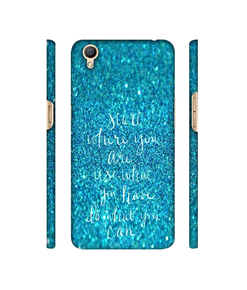 Amazon Brand - Solimo Designer Start were You are 3D Printed Hard Back Case Mobile Cover for Oppo A37