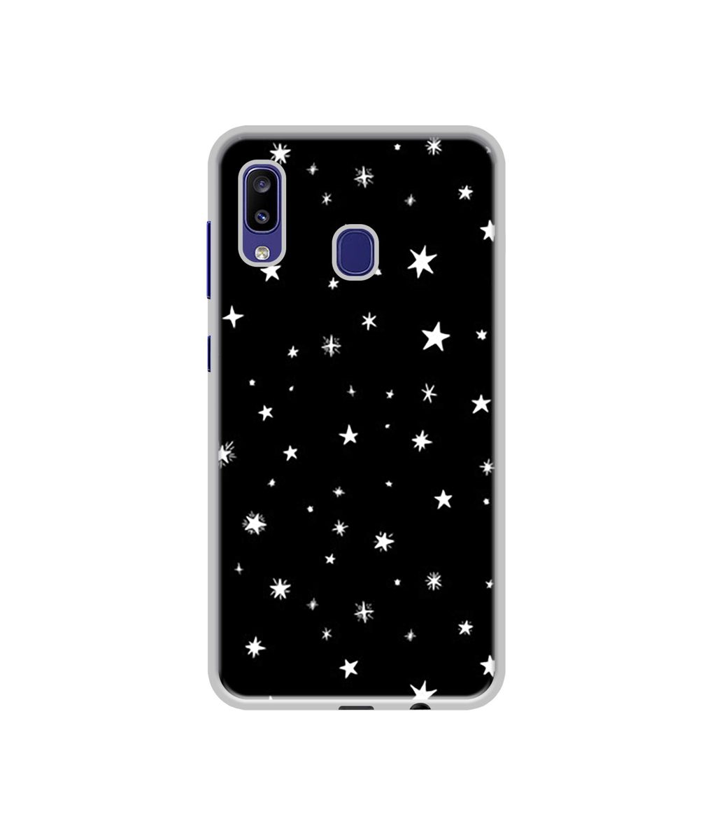 Amazon Brand - Solimo Designer Sperking Stars UV Printed Soft Back Case Mobile Cover for Samsung Galaxy M10s