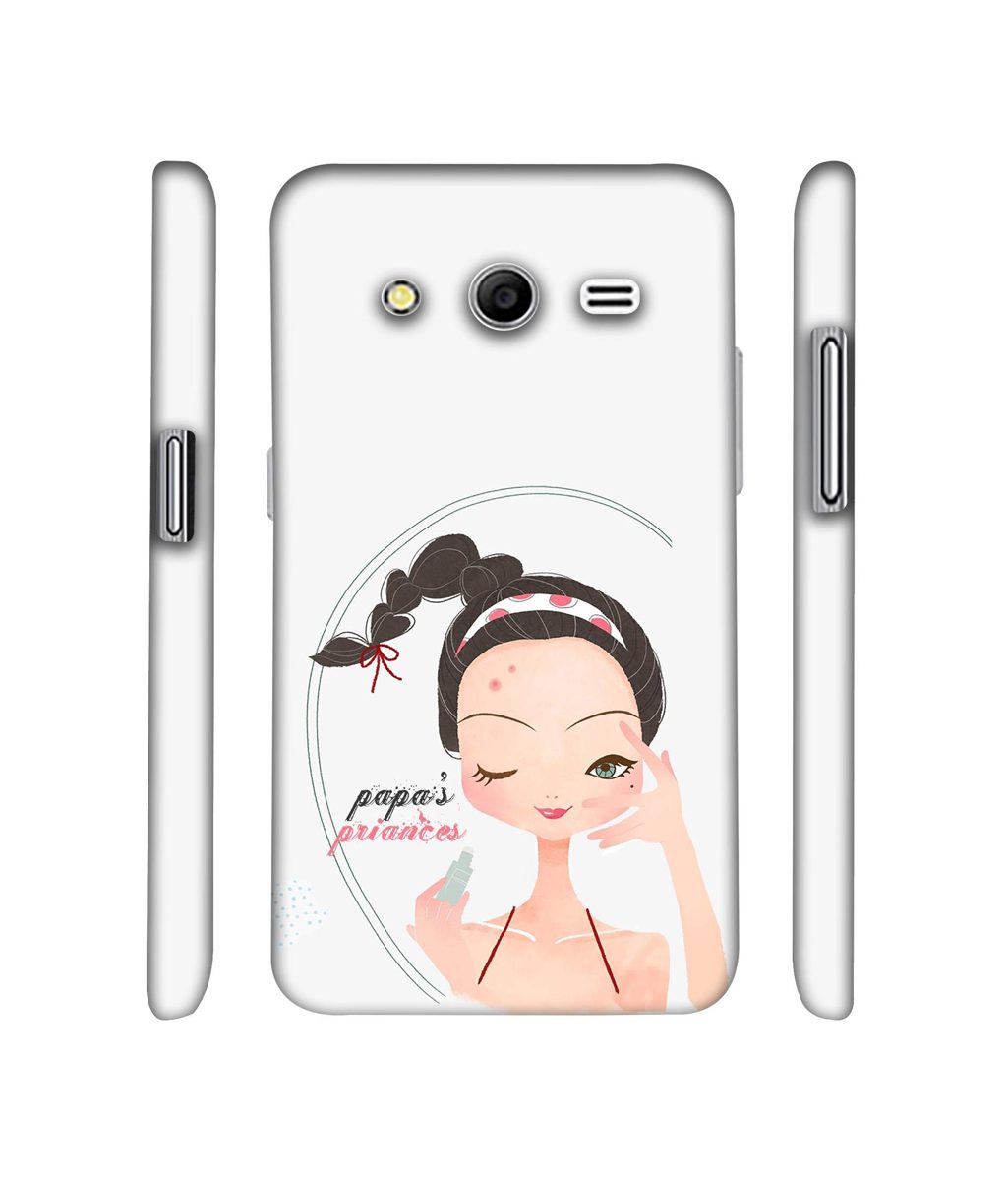 Amazon Brand - Solimo Designer Papa's Princess 3D Printed Hard Back Case Mobile Cover for Samsung Galaxy Core 2 G355H