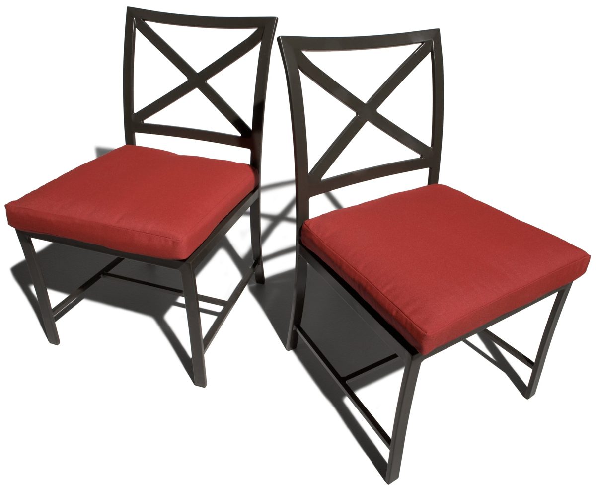 Strathwood Falkner Dining Collection Side Chair Cushion, Set of 2, Garnet