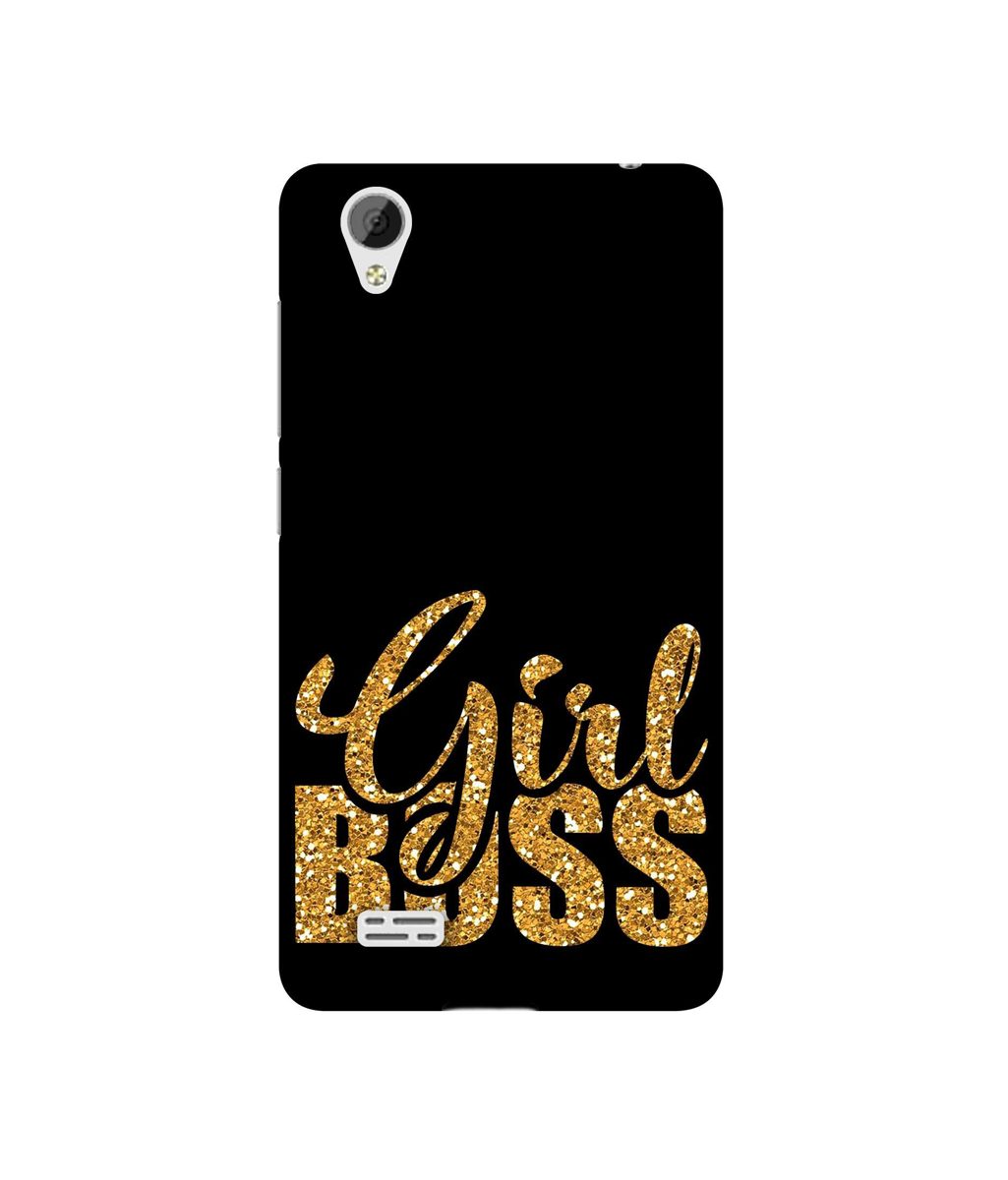 Amazon Brand - Solimo Designer Sparkle Girl Boss UV Printed Soft Back Case Mobile Cover for Vivo Y31