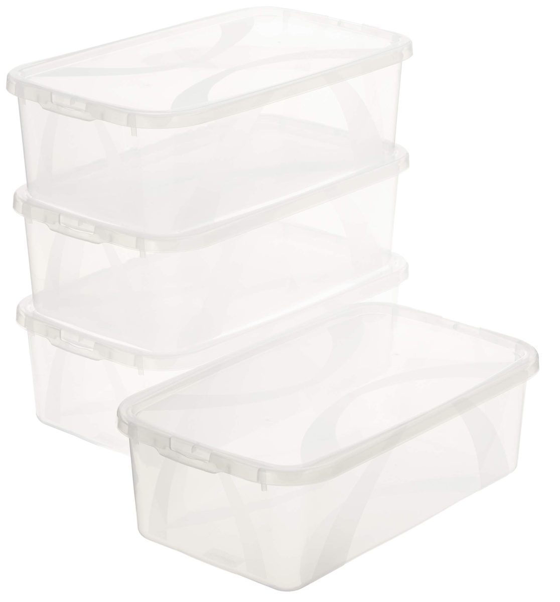AmazonBasics Set of 4 storage boxes - 4x 5 l