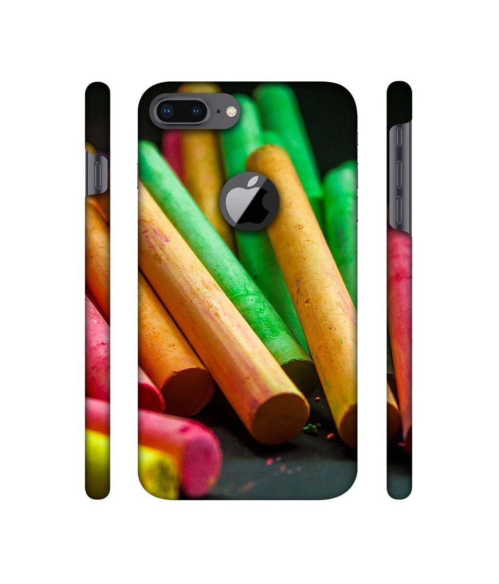 Amazon Brand - Solimo Designer Multicolor WaxColor 3D Printed Hard Back Case Mobile Cover for Apple iPhone 8 Plus (with Logo Cut)