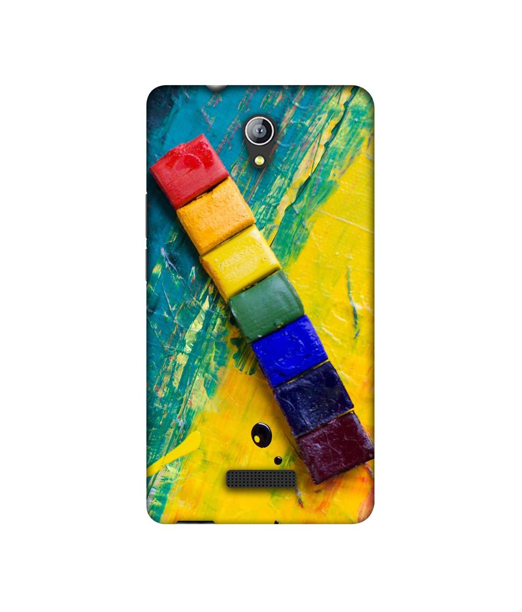 Amazon Brand - Solimo Designer Wax Color Blocks 3D Printed Hard Back Case Mobile Cover for Micromax Canvas Pace 4G Q416