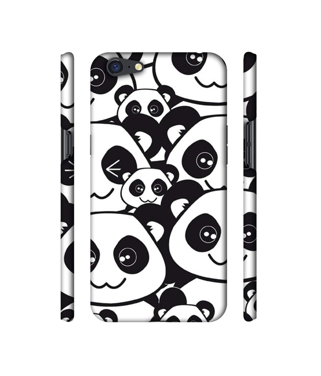 Amazon Brand - Solimo Designer Panda Texture 3D Printed Hard Back Case Mobile Cover for Oppo A71