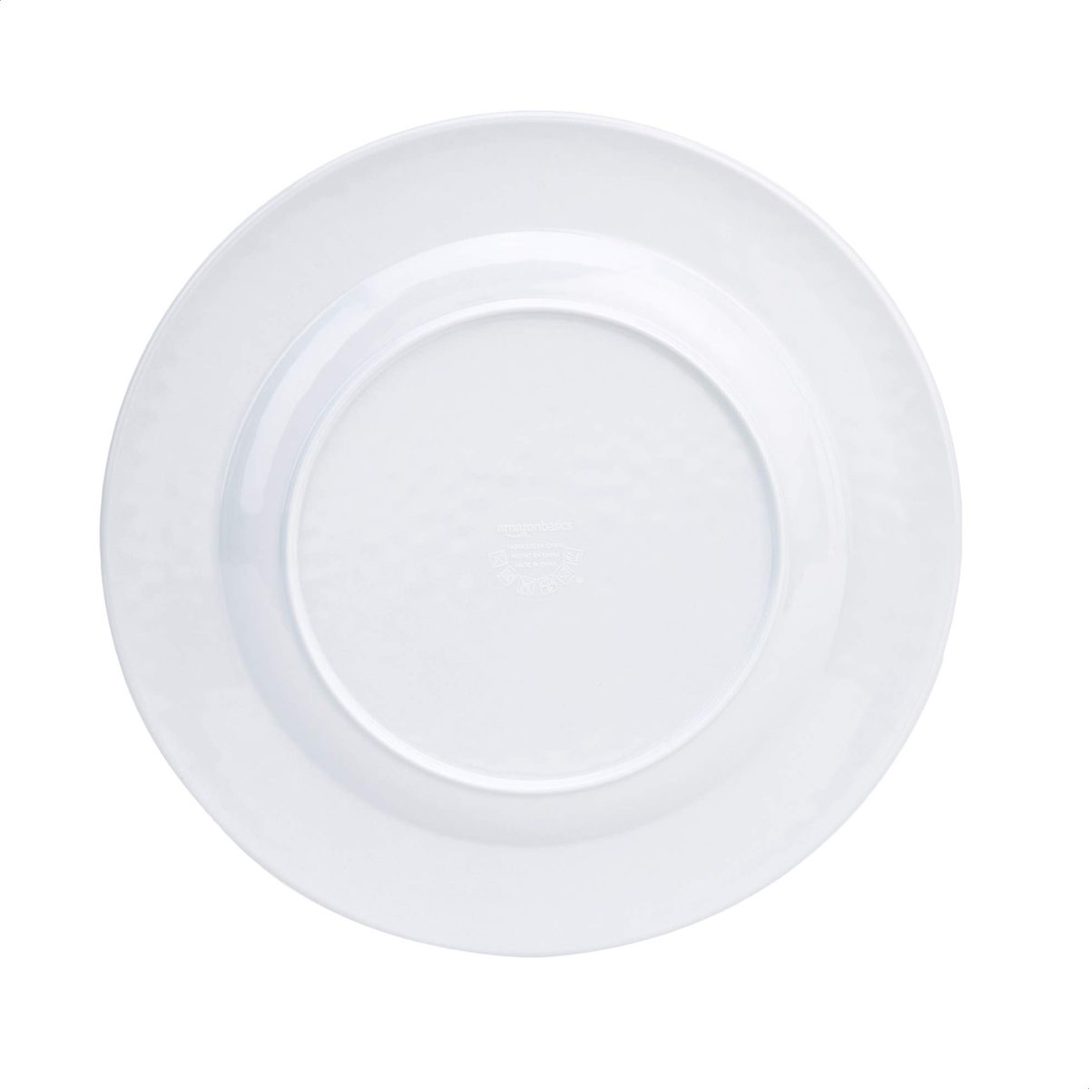 AmazonBasics 12-Piece Melamine Dinnerware Set - Service for 4, Green Crackle Glaze