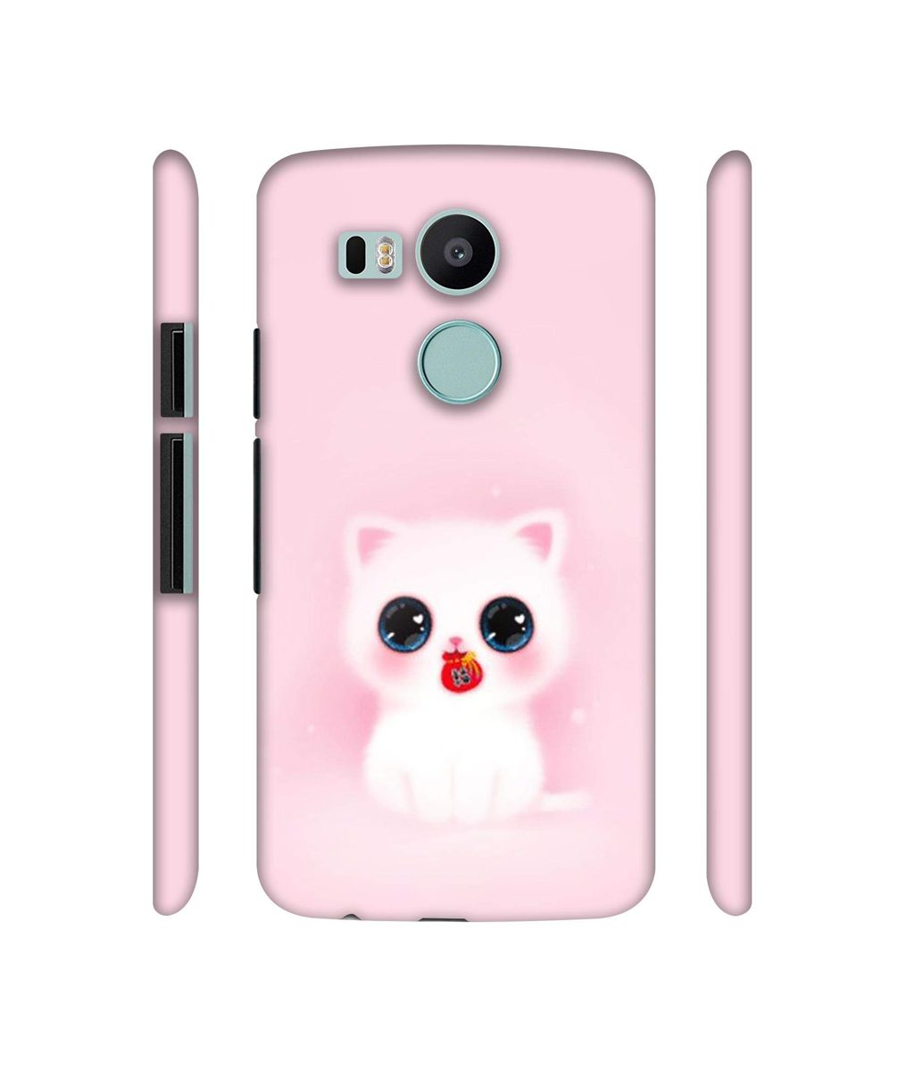 Amazon Brand - Solimo Designer Kitty 3D Printed Hard Back Case Mobile Cover for LG Nexus 5X