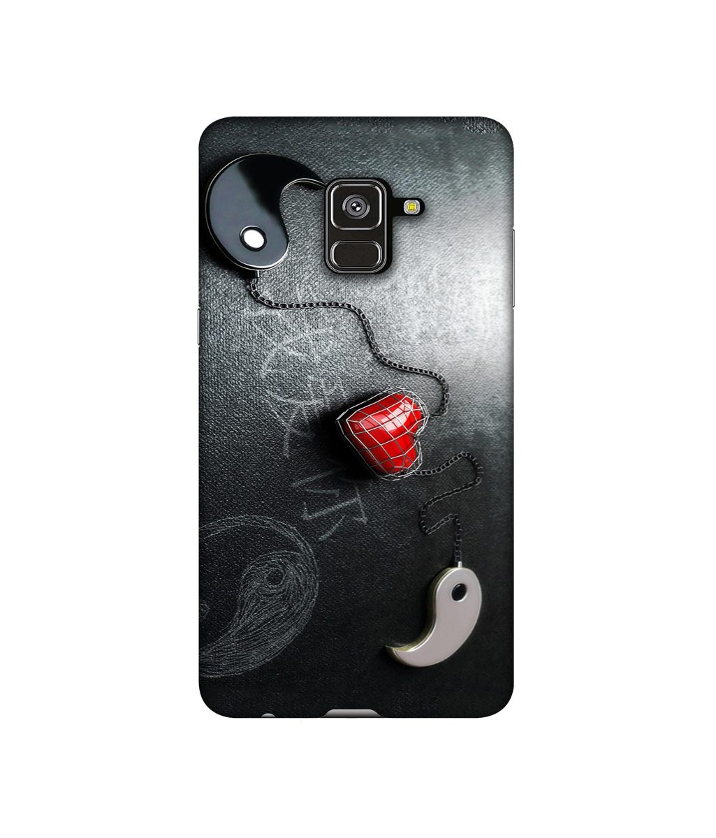 Amazon Brand - Solimo Designer Chinnese Yin and Yang 3D Printed Hard Back Case Mobile Cover for Samsung Galaxy A8 Plus