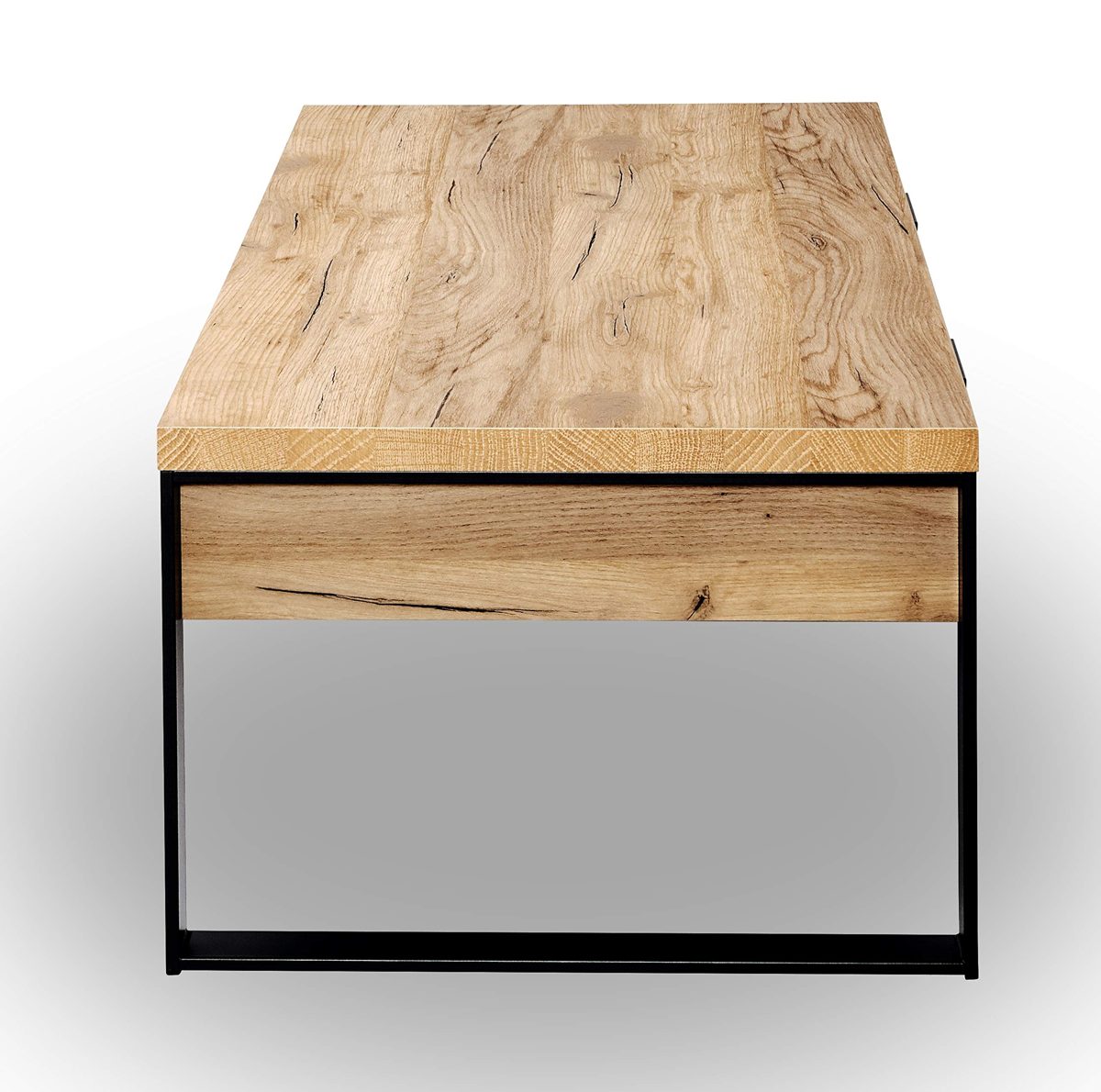Amazon Brand - Movian Ems - Coffee Table with Drawers, 118 x 59 x 40 cm - Core Oak Effect