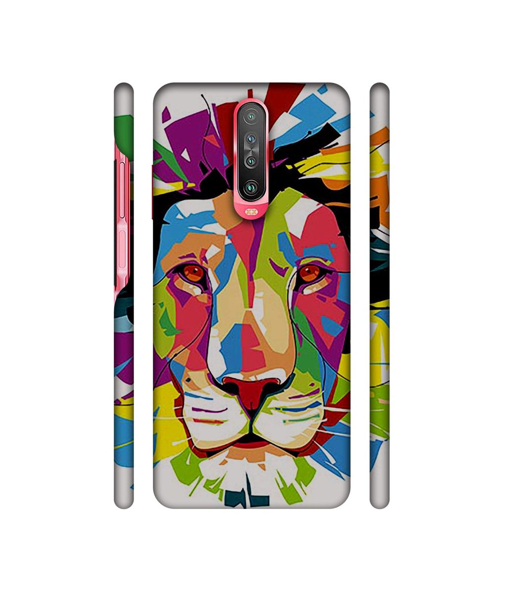 Amazon Brand - Solimo Designer Lion Multicolor Vector 3D Printed Hard Back Case Mobile Cover for Poco X2 / Mi Redmi K30