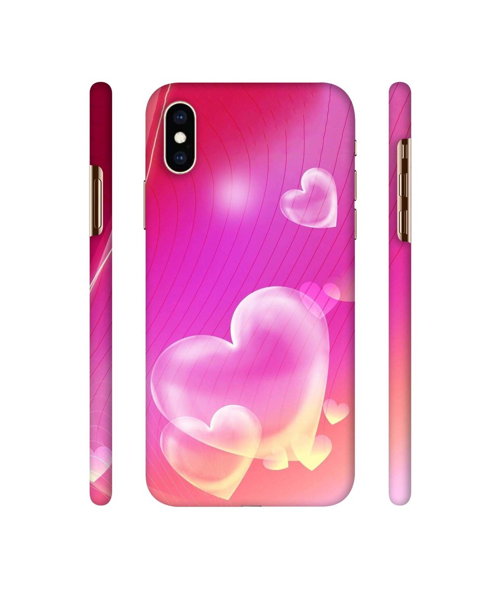 Amazon Brand - Solimo Designer Heart Abstract 3D Printed Hard Back Case Mobile Cover for Apple iPhone Xs Max