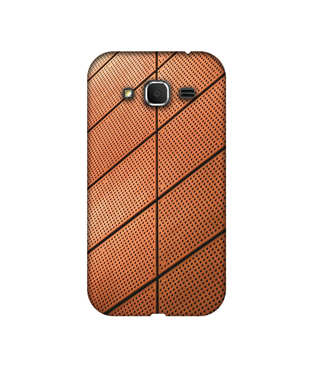 Amazon Brand - Solimo Designer Leather Texture 3D Printed Hard Back Case Mobile Cover for Samsung Galaxy Core Prime