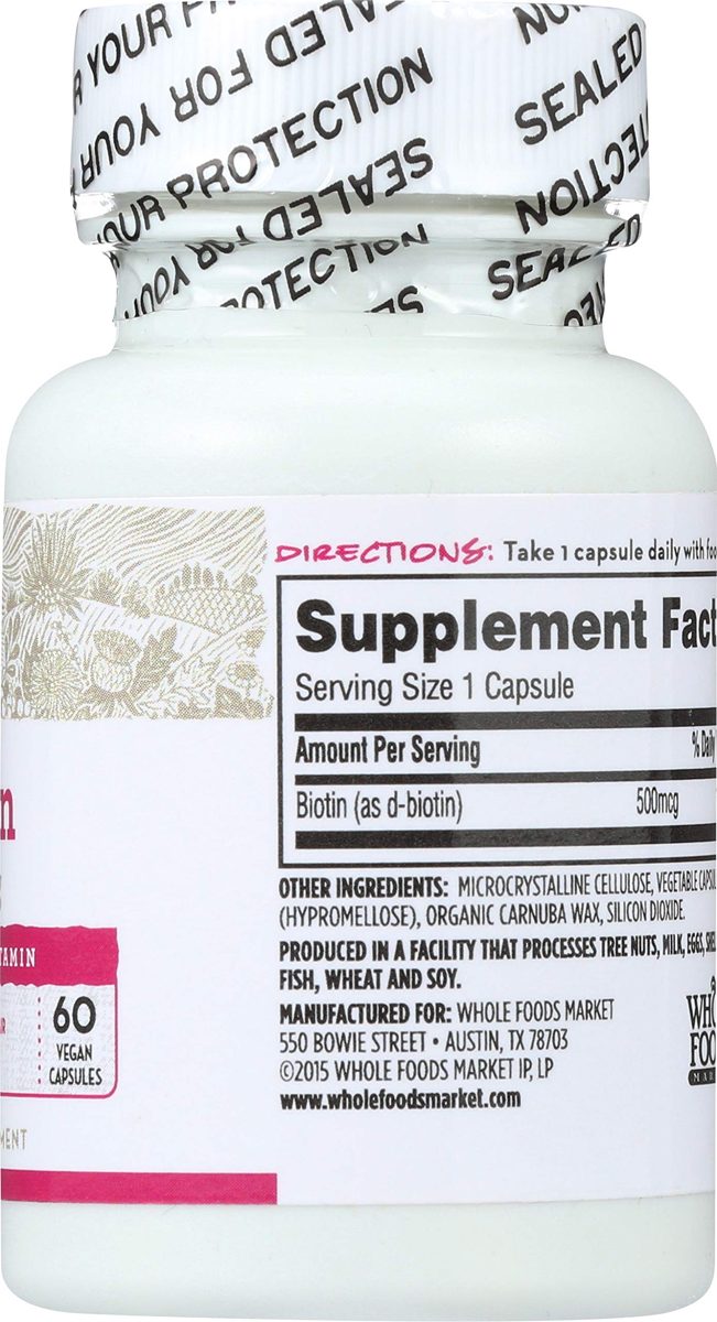 365 Everyday Value, Biotin 500mcg, 60 ct