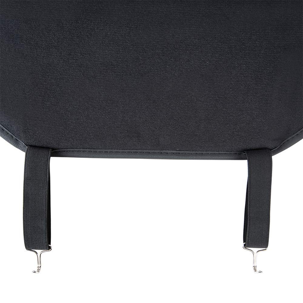 AmazonBasics Deluxe Sideless Universal Fit Leatherette Seat Cover Black SJD634567772