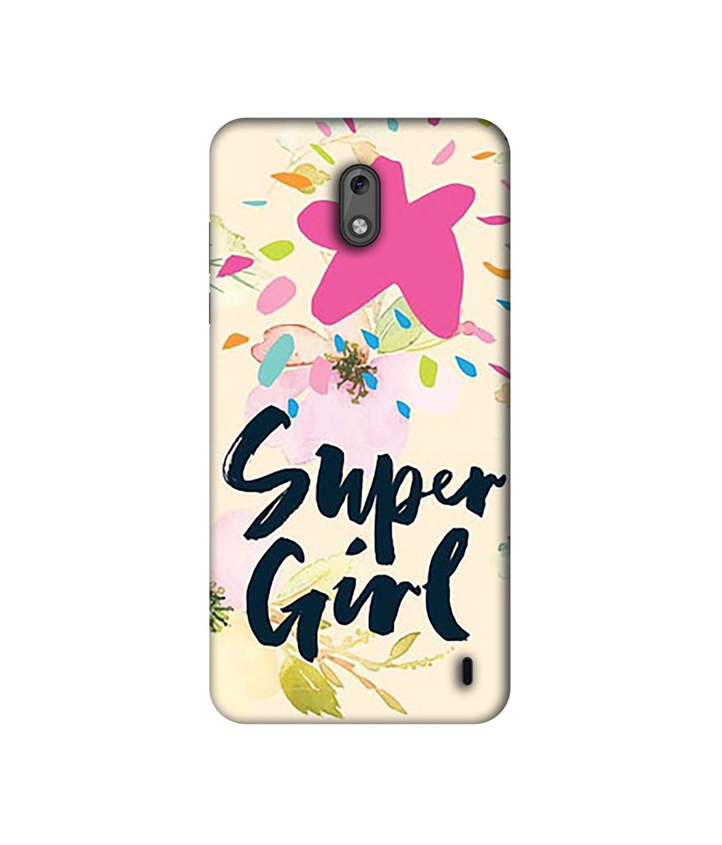 Amazon Brand - Solimo Designer Super Girl 3D Printed Hard Back Case Mobile Cover for Nokia 2
