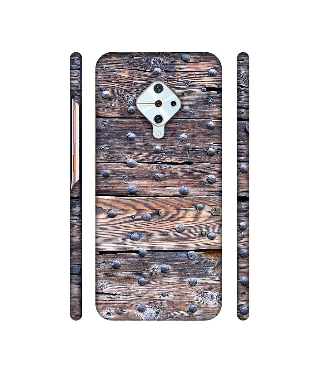 Amazon Brand - Solimo Designer Wooden Blocks Check 3D Printed Hard Back Case Mobile Cover for Vivo S1 Pro