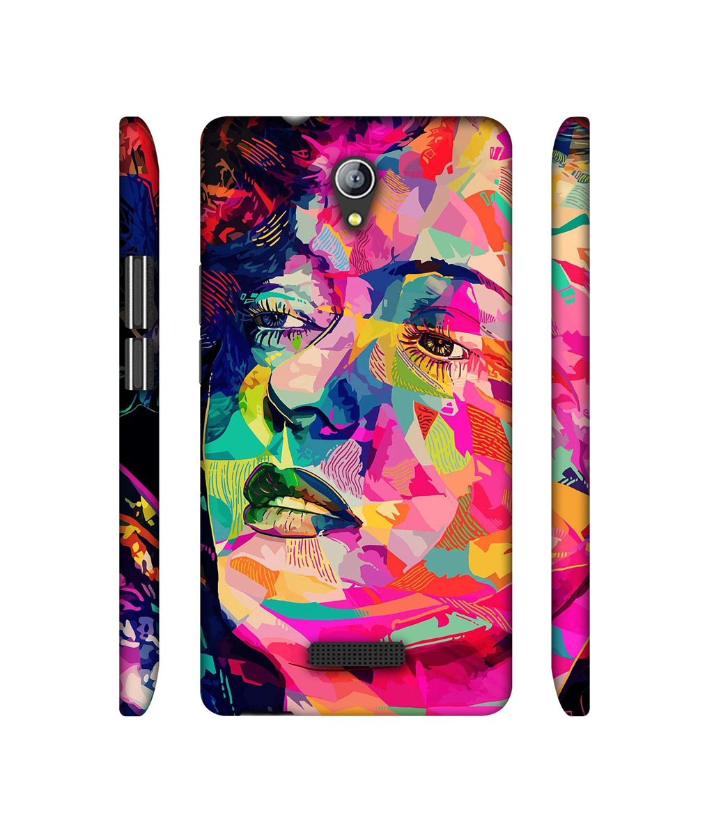 Amazon Brand - Solimo Designer Multicolor Lady Vector 3D Printed Hard Back Case Mobile Cover for Micromax Canvas Pace 4G Q416