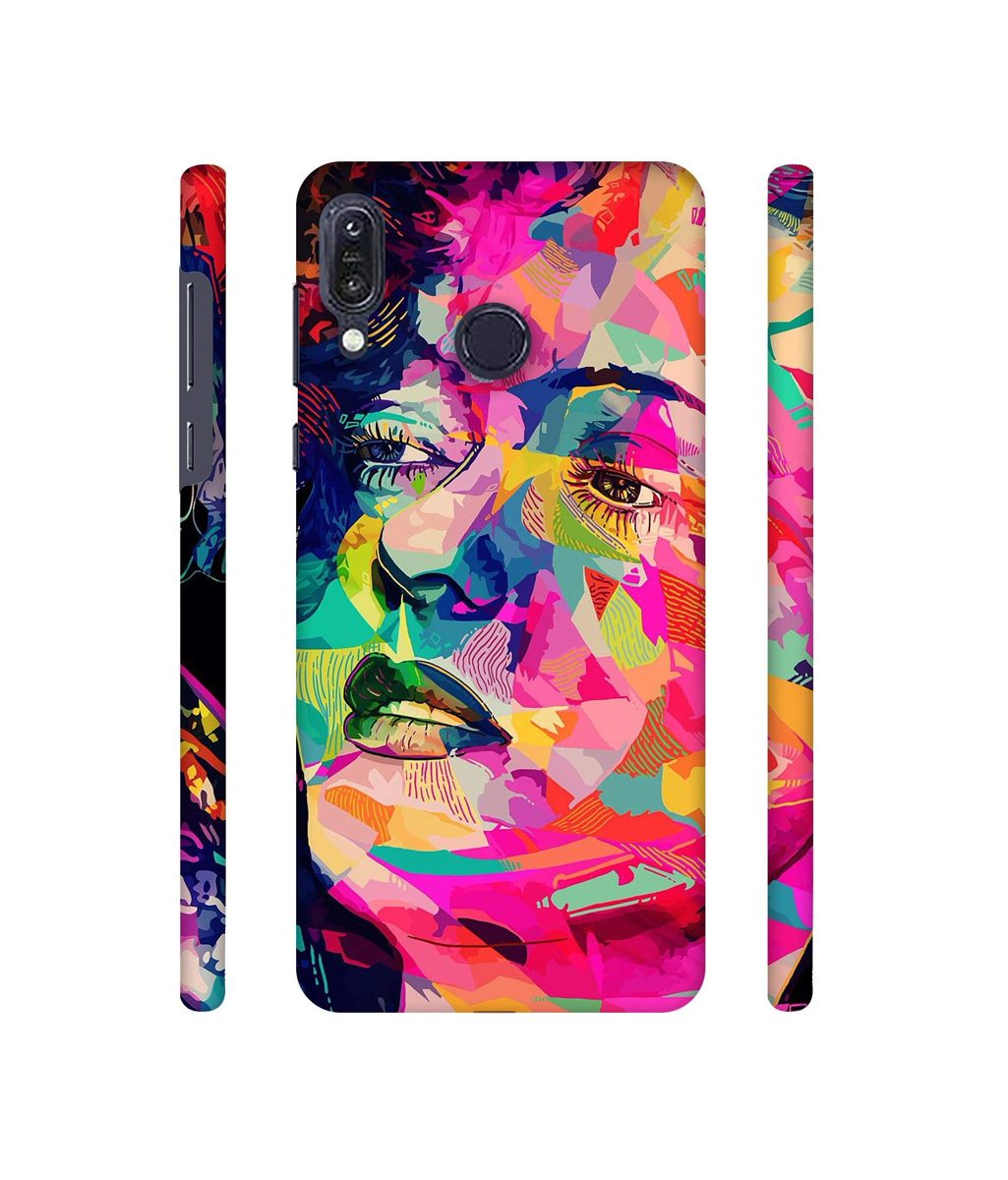 Amazon Brand - Solimo Designer Multicolor Lady Vector 3D Printed Hard Back Case Mobile Cover for Asus Zenfone Max M1 ZB555KL