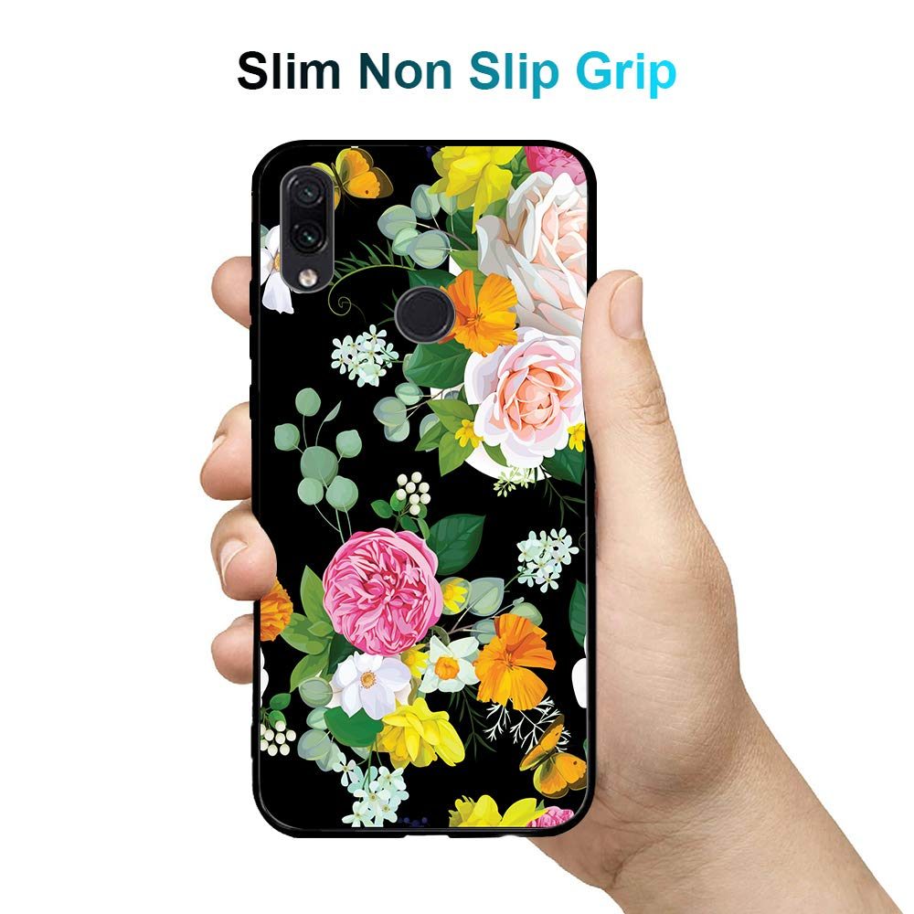 Amazon Brand - Solimo Designer Floral Printed Hard Back Case Mobile Cover for Redmi Note 7 Pro & Redmi Note 7