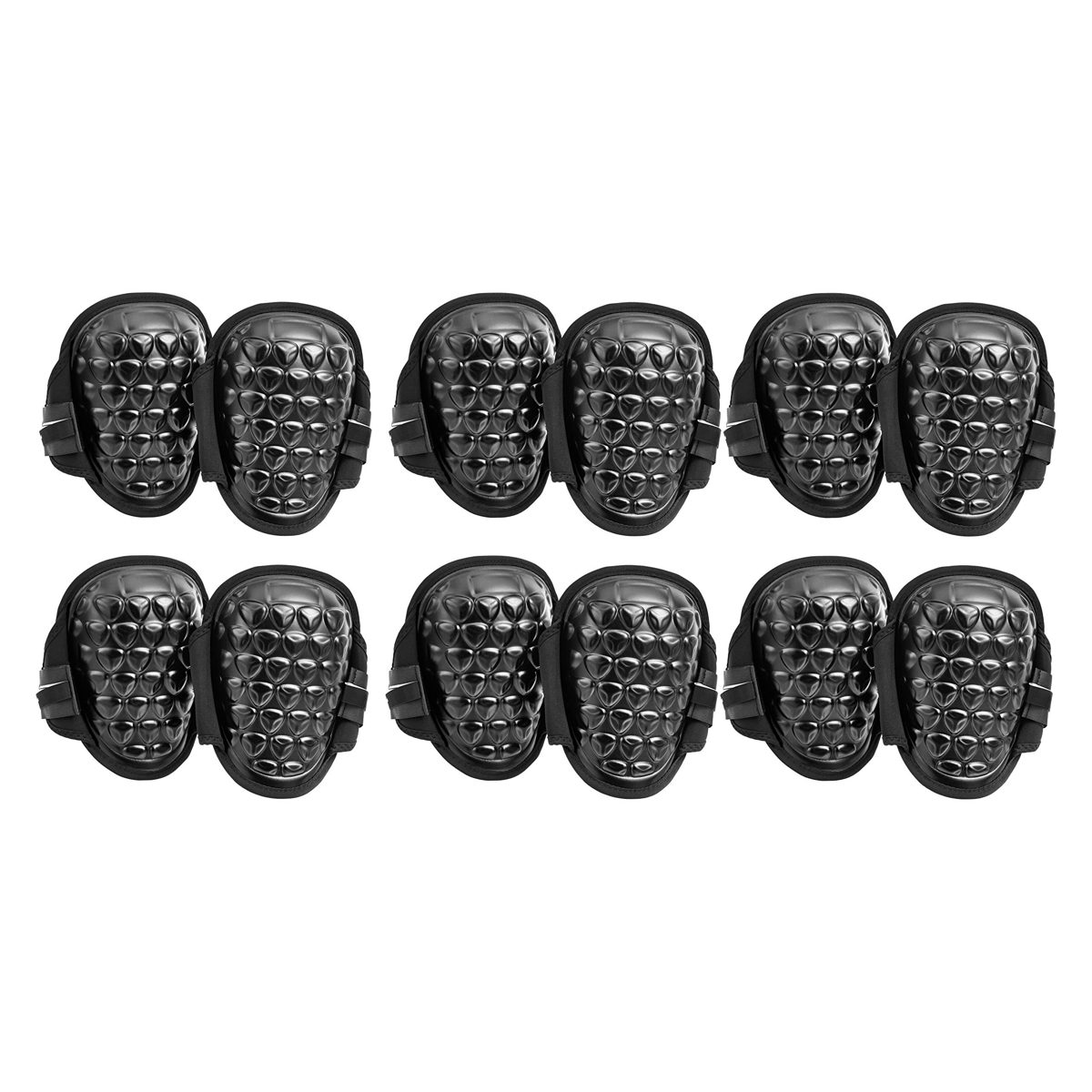 AmazonCommercial Gel-Foam Knee Pads, 8.66 in, Black, 3 pairs