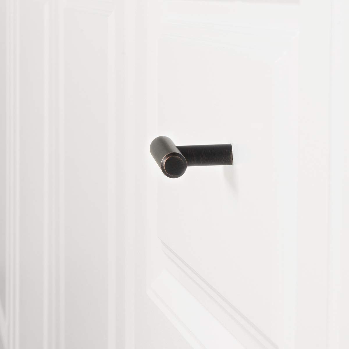 AmazonBasics T-Bar Cabinet Knob, (1/2" Diameter), 2" Length, Oil Rubbed Bronze, 10-pack