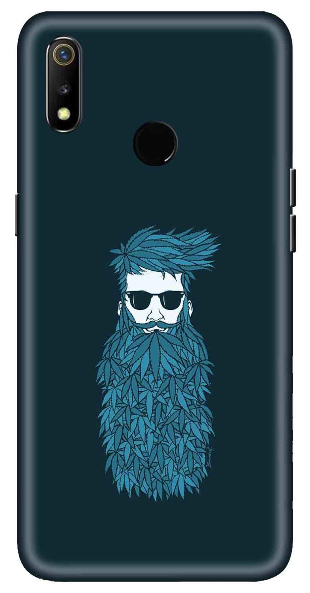 Amazon Brand - Solimo Designer Beard Man 3D Printed Hard Back Case Mobile Cover for Realme 3 / Realme 3i