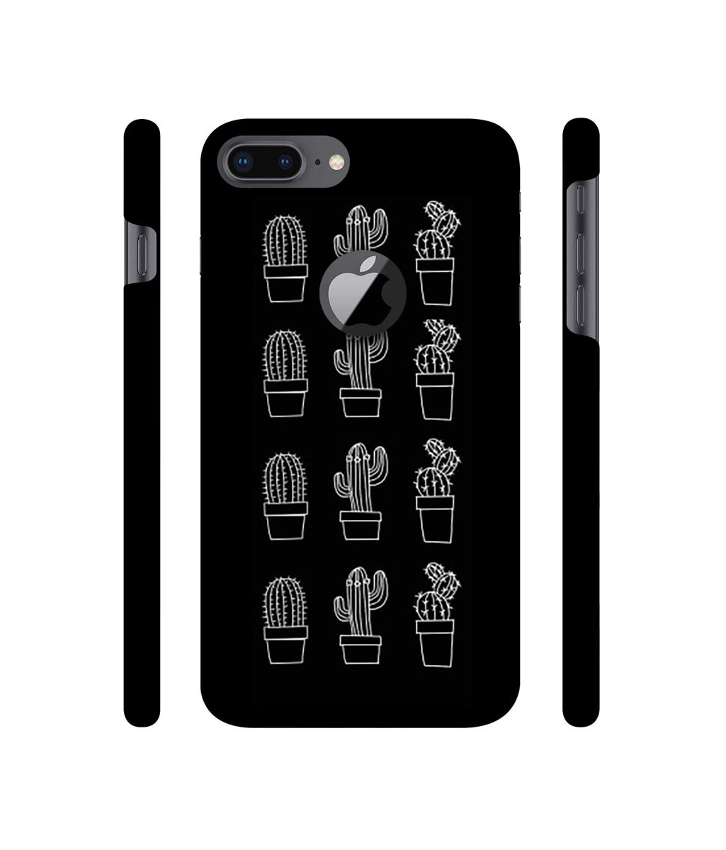 Amazon Brand - Solimo Designer Cactus Design 3D Printed Hard Back Case Mobile Cover for Apple iPhone 8 Plus (with Logo Cut)