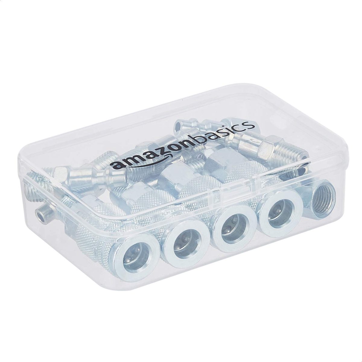 AmazonBasics Air Coupler and Plug Kit - 1/4-Inch NPT Fittings - 14-Piece