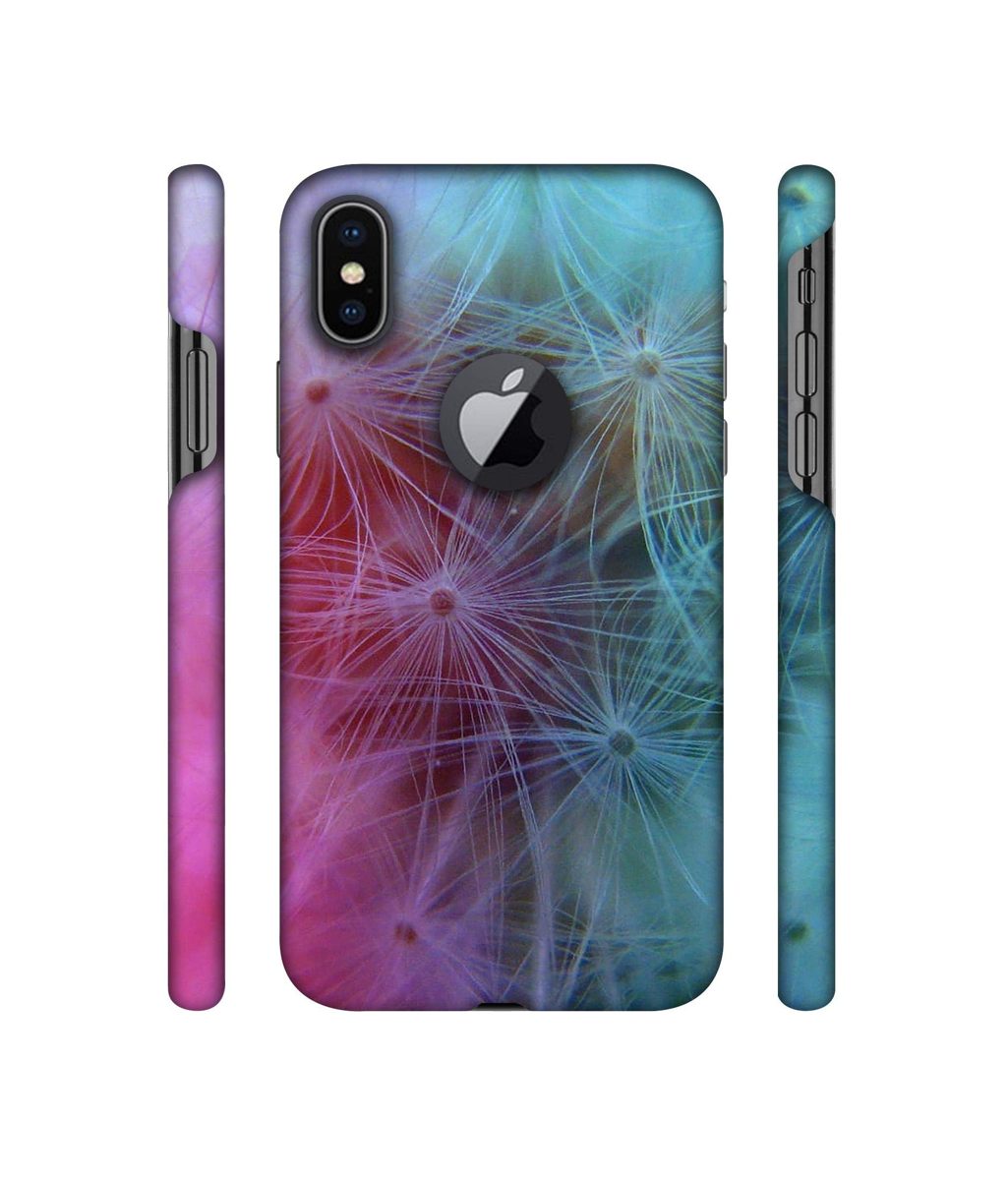Amazon Brand - Solimo Designer Cotton Seed 3D Printed Hard Back Case Mobile Cover for Apple iPhone X (Logo Cut)