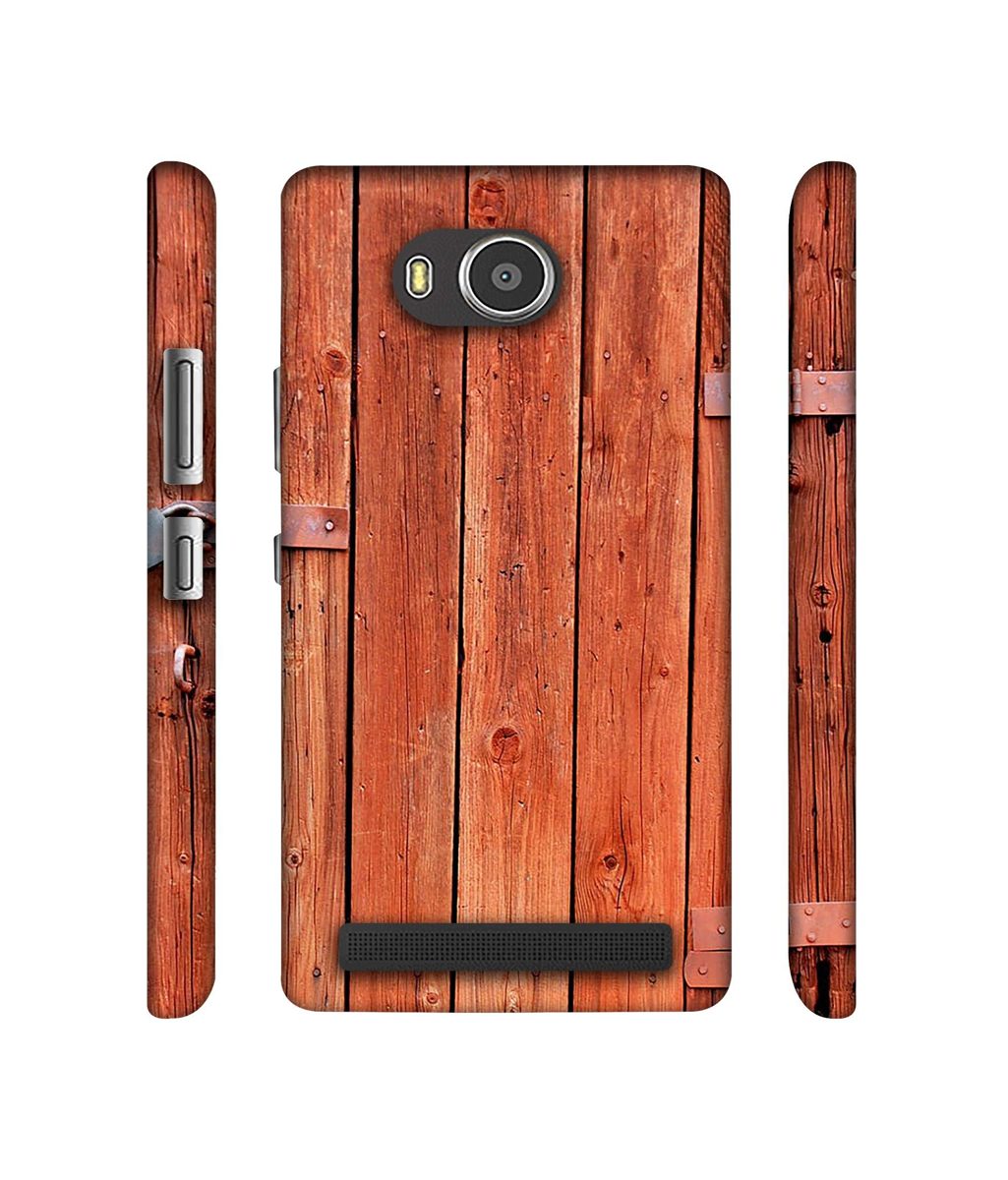 Amazon Brand - Solimo Designer Wooden Door 3D Printed Hard Back Case Mobile Cover for Lenovo A7700