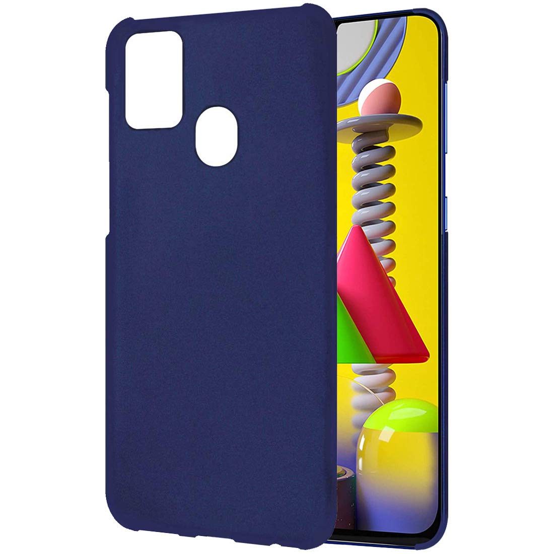 Amazon Brand - Solimo Mobile Cover (Hard Back & Slim) for Samsung Galaxy M31 (Marine Blue)