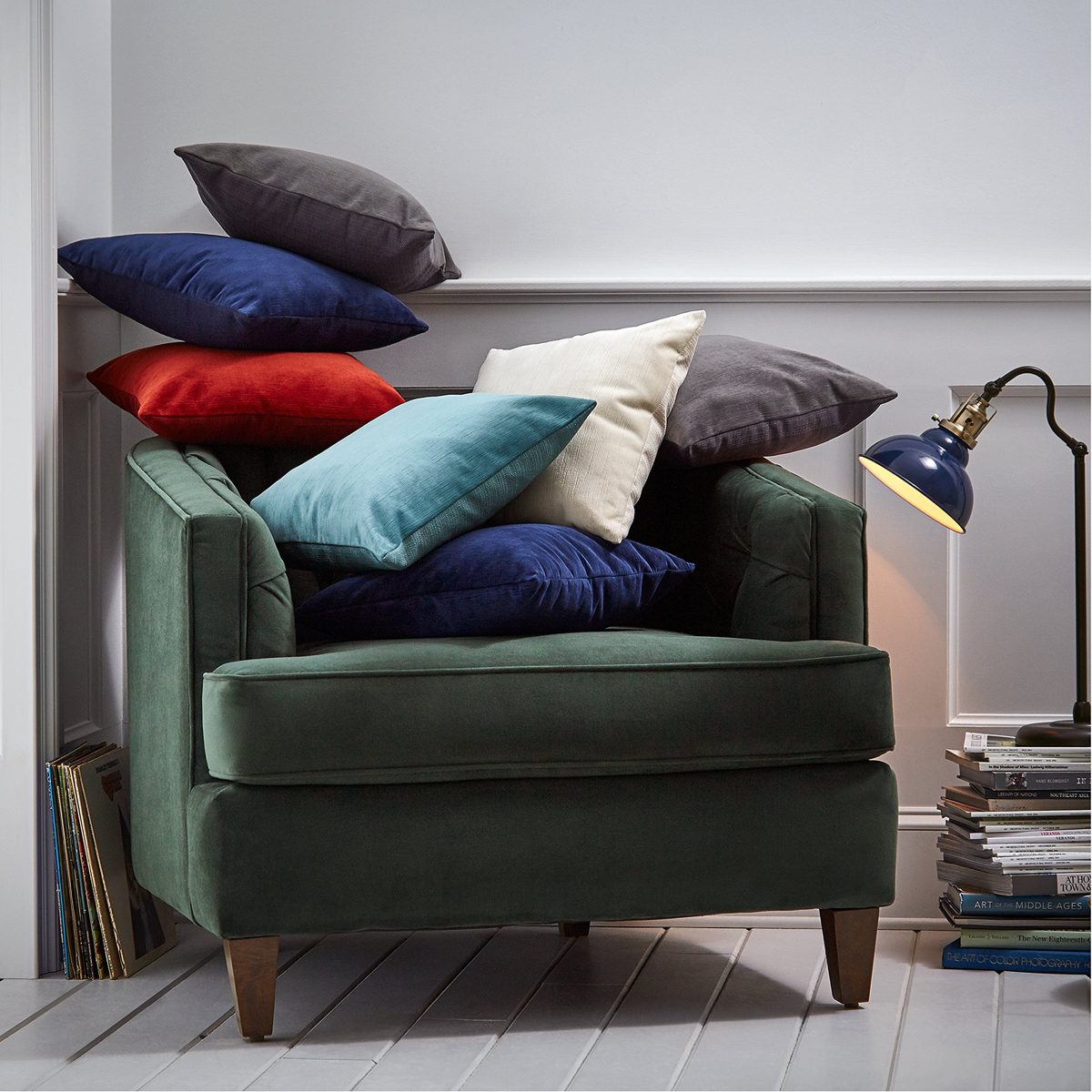 Stone & Beam Striated Velvet Pillow