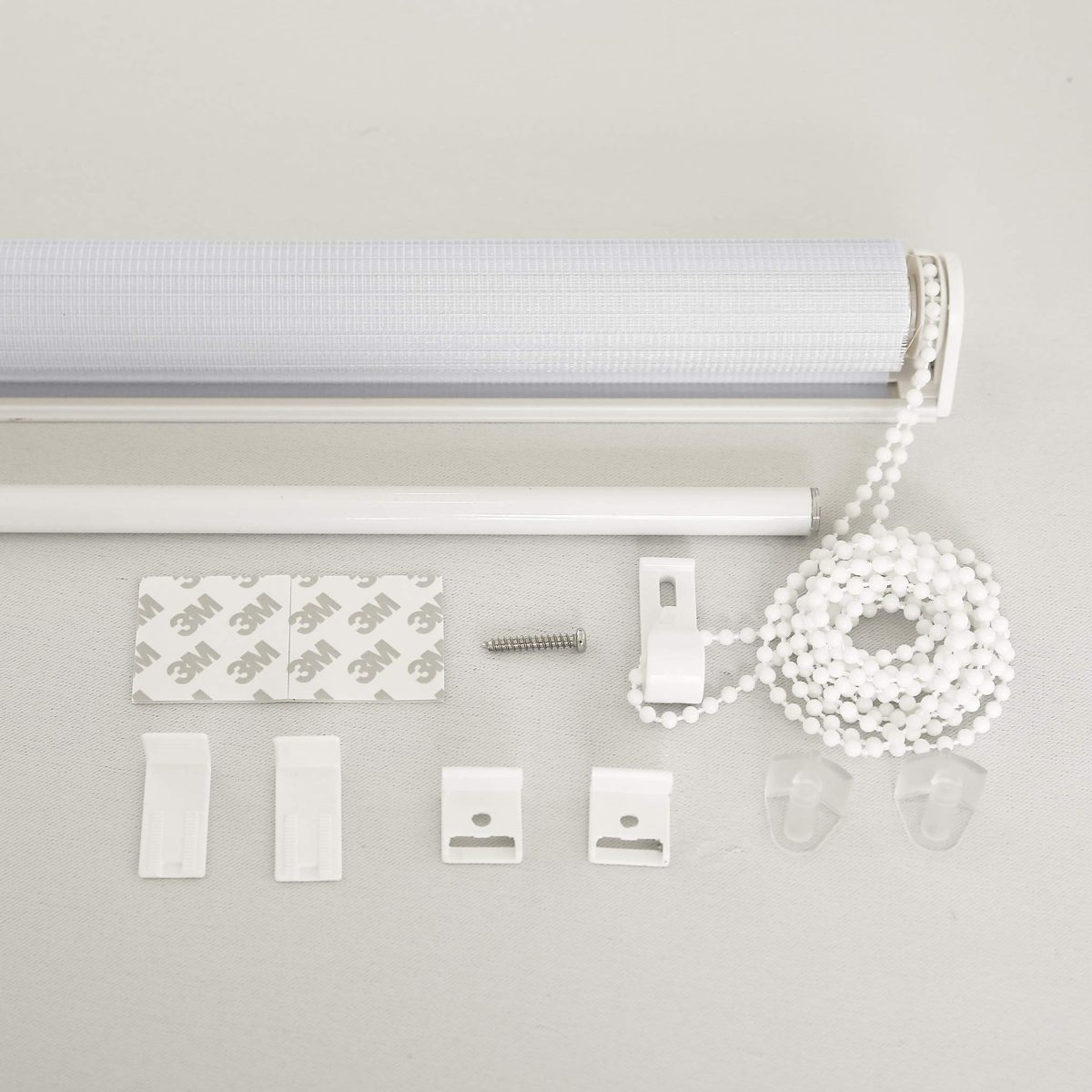 UMI by Amazon Doppelrollo Klemmfix ohne Bohren Weiß HxB: 220x80 cm