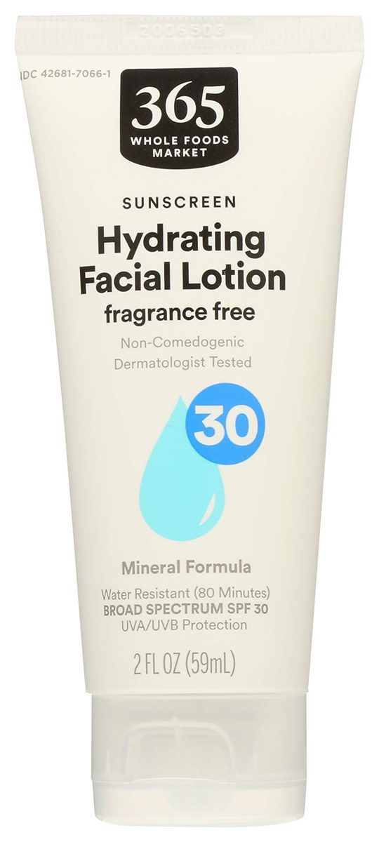 365 EVERYDAY VALUE Mineral Sunscreen Facial Lotion SPF 30, 2 FZ