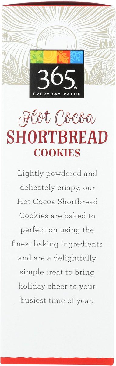 365 Everyday Value, Hot Cocoa Shortbread Cookies, 4.9 oz