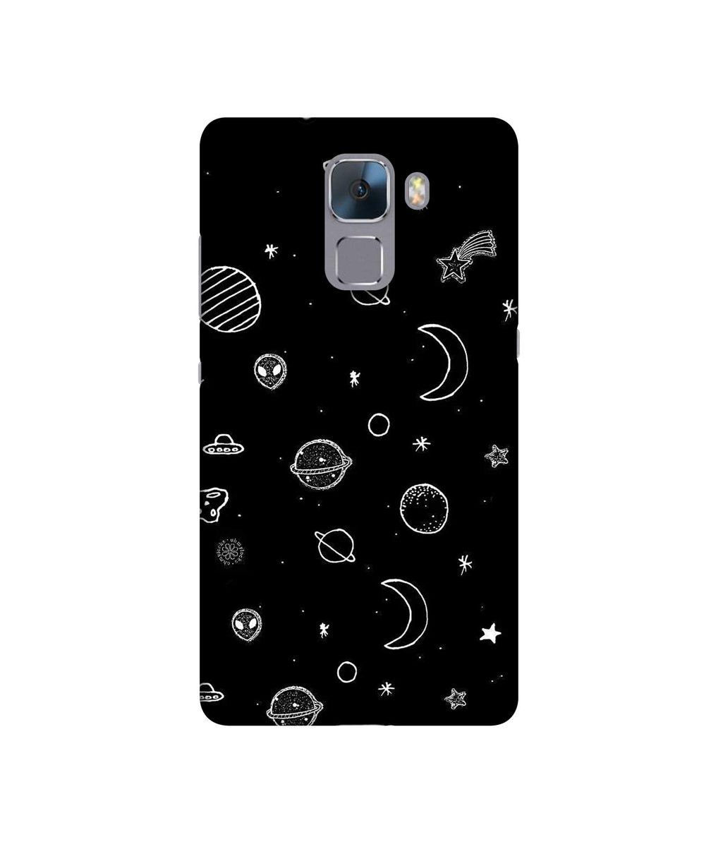 Amazon Brand - Solimo Designer Solar System 3D Printed Hard Back Case Mobile Cover for Huawei Honor 7